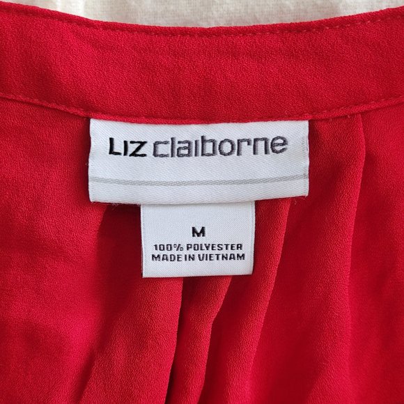 Liz Claiborne red blouse - Picture 2 of 3
